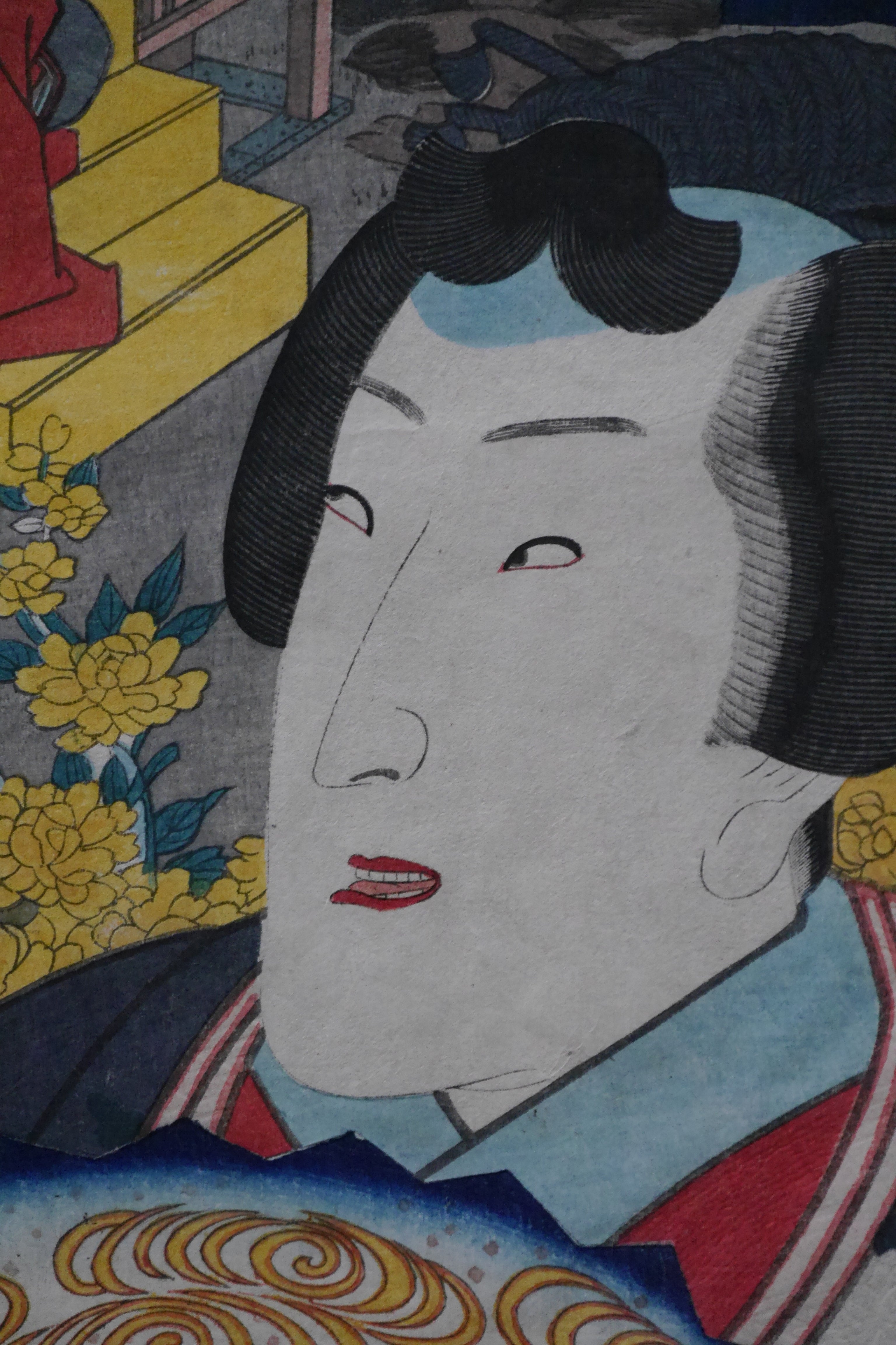 No. 8, Hana no en: Actor Segawa Kikunojô V by Utagawa Kunisada I (Toyokuni III) (1786–1864) and Sadahide Utagawa (1807 - 1873) | Date: 1852 | Japanese Woodblock Print - Ukiyo-e 浮世絵  | 36,3 cm x 25,3 cm