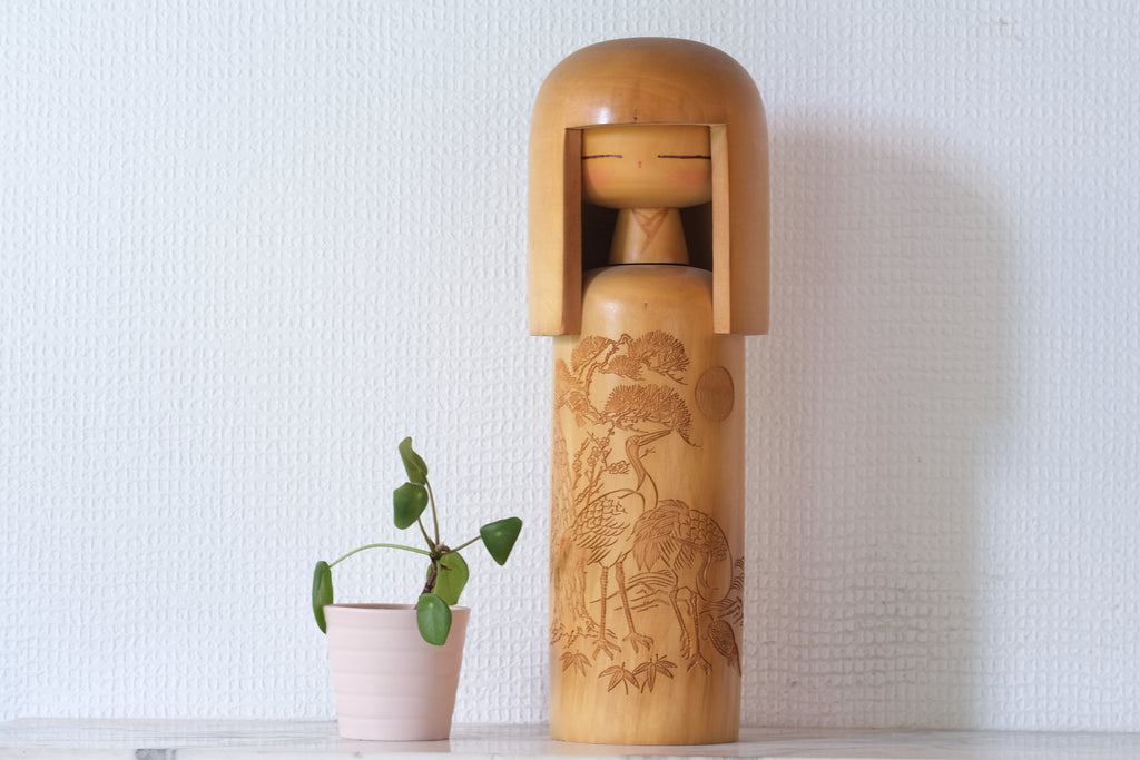 Vintage Sosaku Kokeshi by Miyashita Hajime 宮下 はじめ (1940-) | 31,5 cm