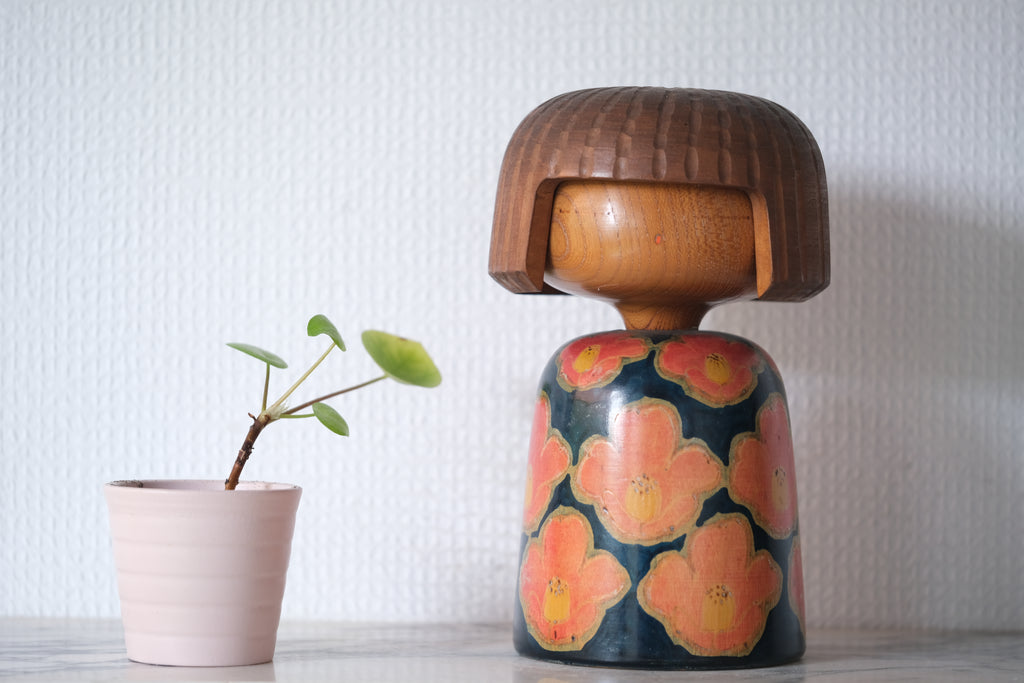 Exclusive Vintage Creative Kokeshi by Maruyama Hougetsu (1948-) | 19,5 cm