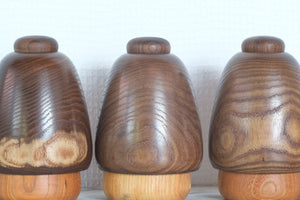 Set of Three Vintage Sosaku Kokeshi by Takeda Daisuke | 13 cm