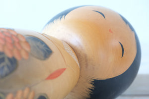 Rare Vintage Sosaku Kokeshi by Aoki Ryoka | 22,5 cm