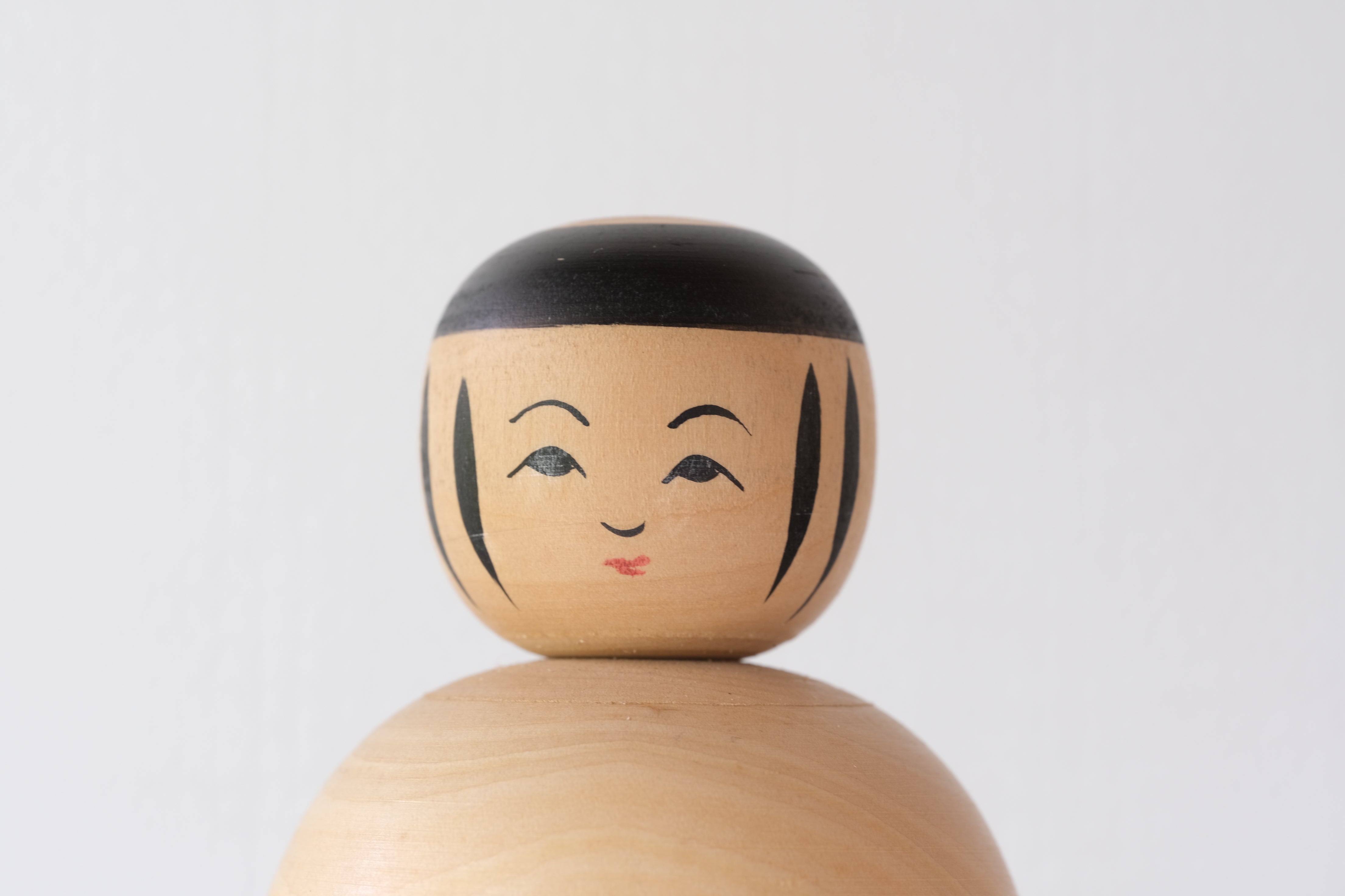 Rare Vintage Nanbu Kokeshi by Sasaki Kakuhei 佐々木覚平 (1933 - 2007) | Hat | 19,5 cm