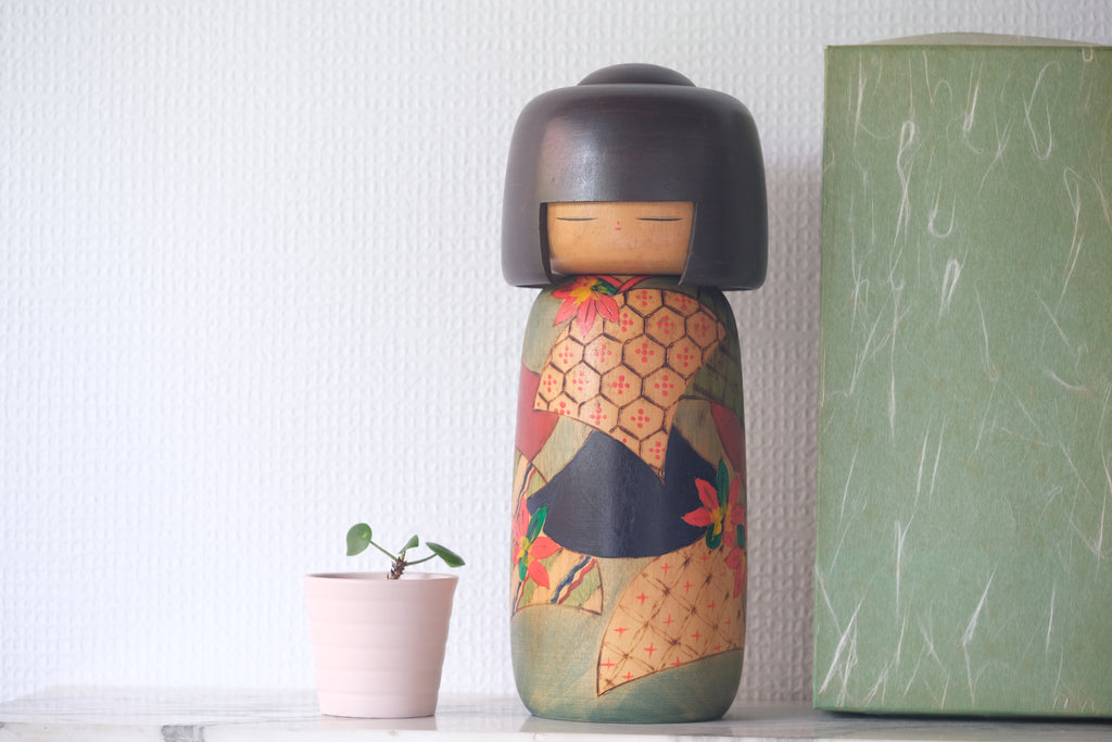 Vintage Gumma Kokeshi By Yuji Kawase 川瀬祐志作 (1938-) | With Box | 27,5 cm