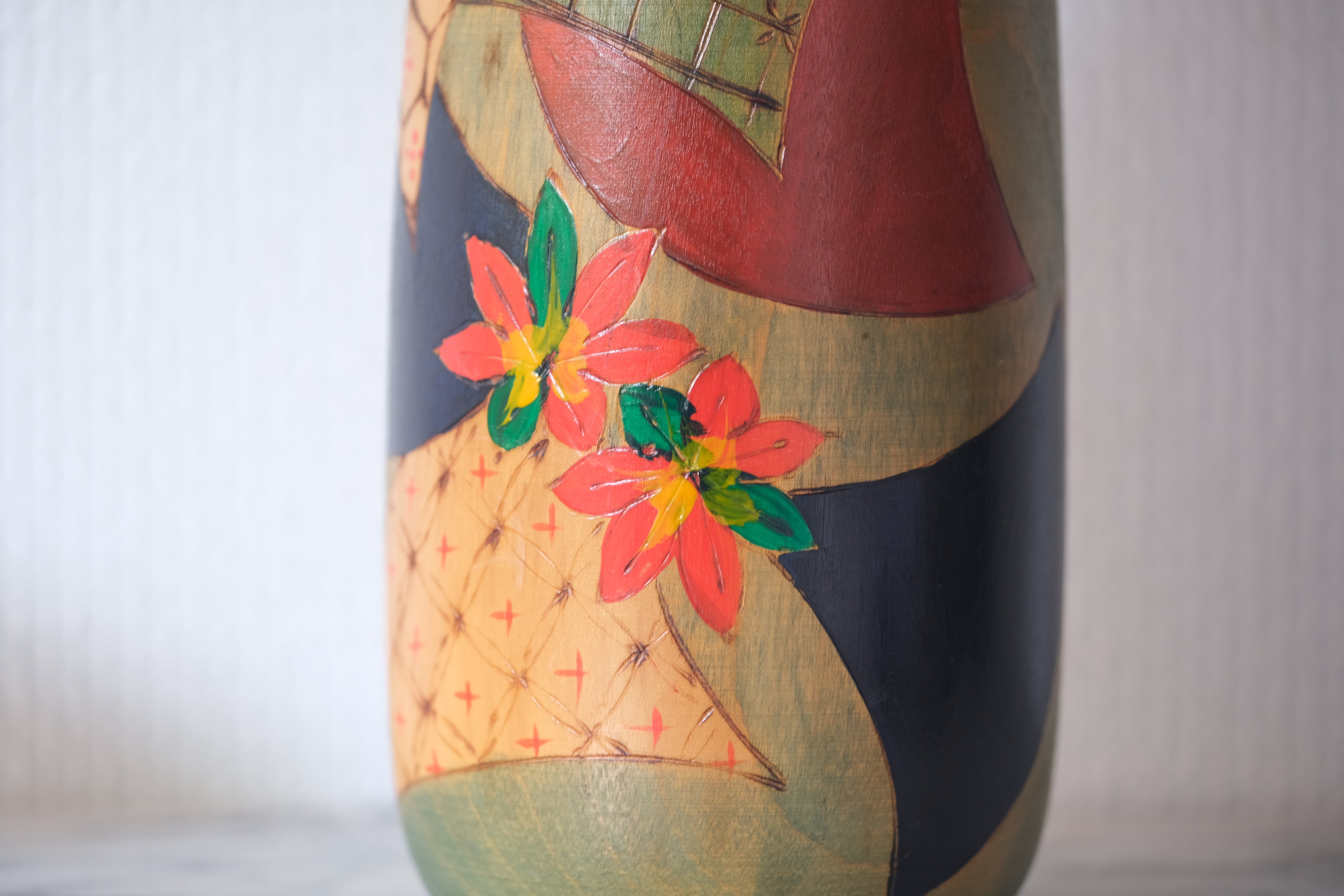 Vintage Gumma Kokeshi By Yuji Kawase 川瀬祐志作 (1938-) | With Box | 27,5 cm