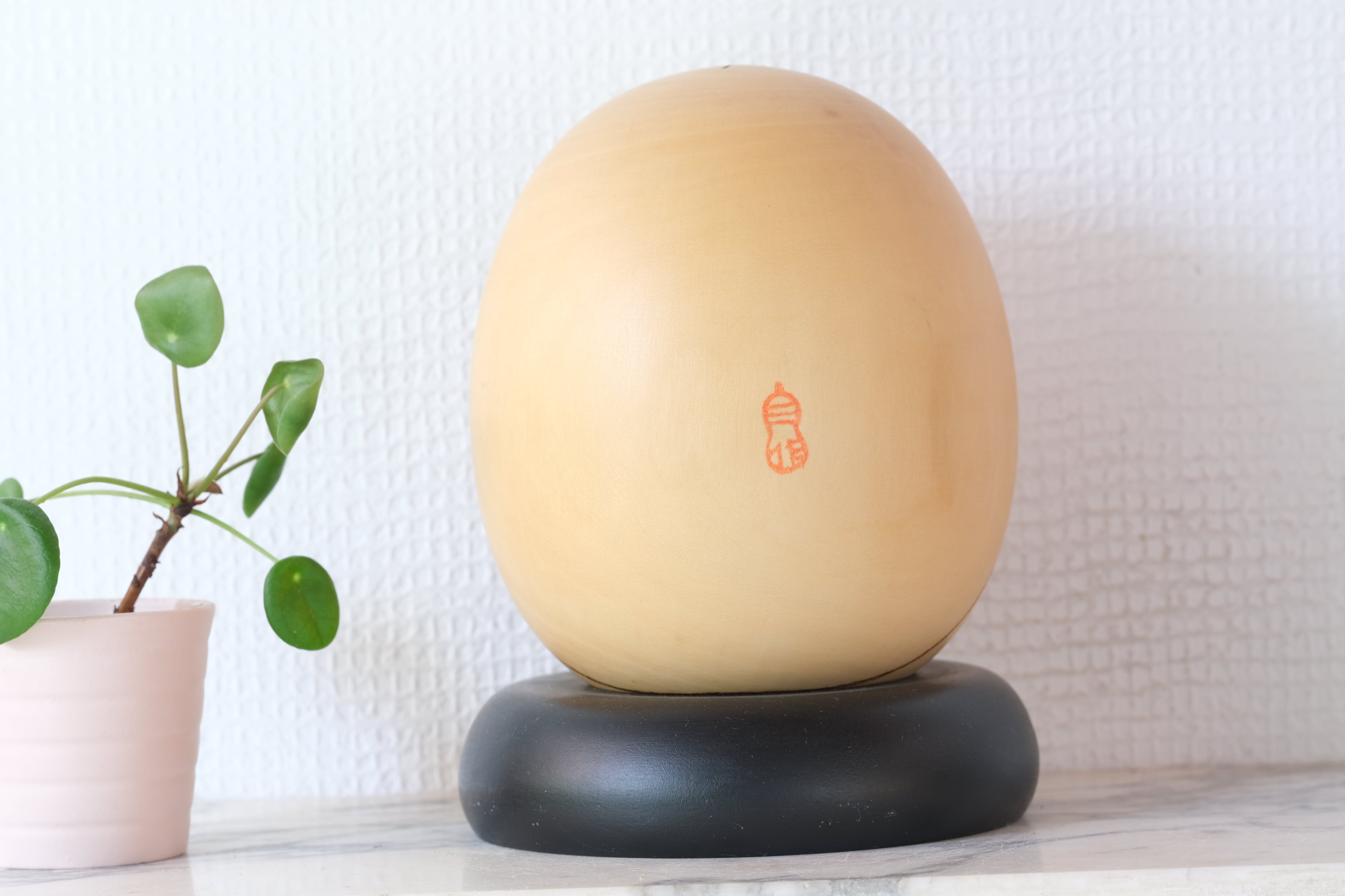 Exclusive Vintage Kokeshi by Sansaku Sekiguchi (1925-2018) | 'Mangetsu - Full Moon' | 17 cm