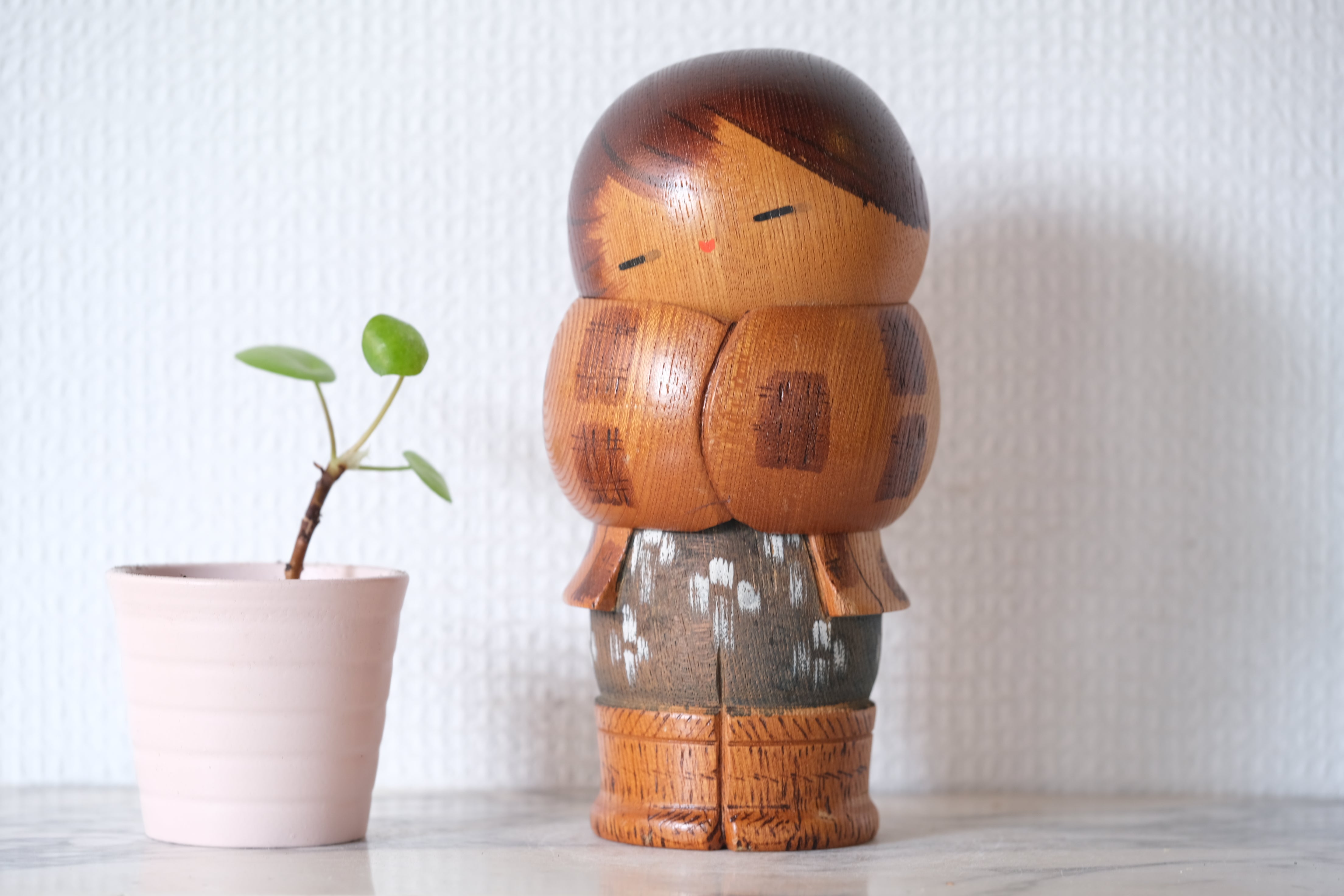 Rare Vintage Sosaku Kokeshi by Aoki Ryoka | 17 cm