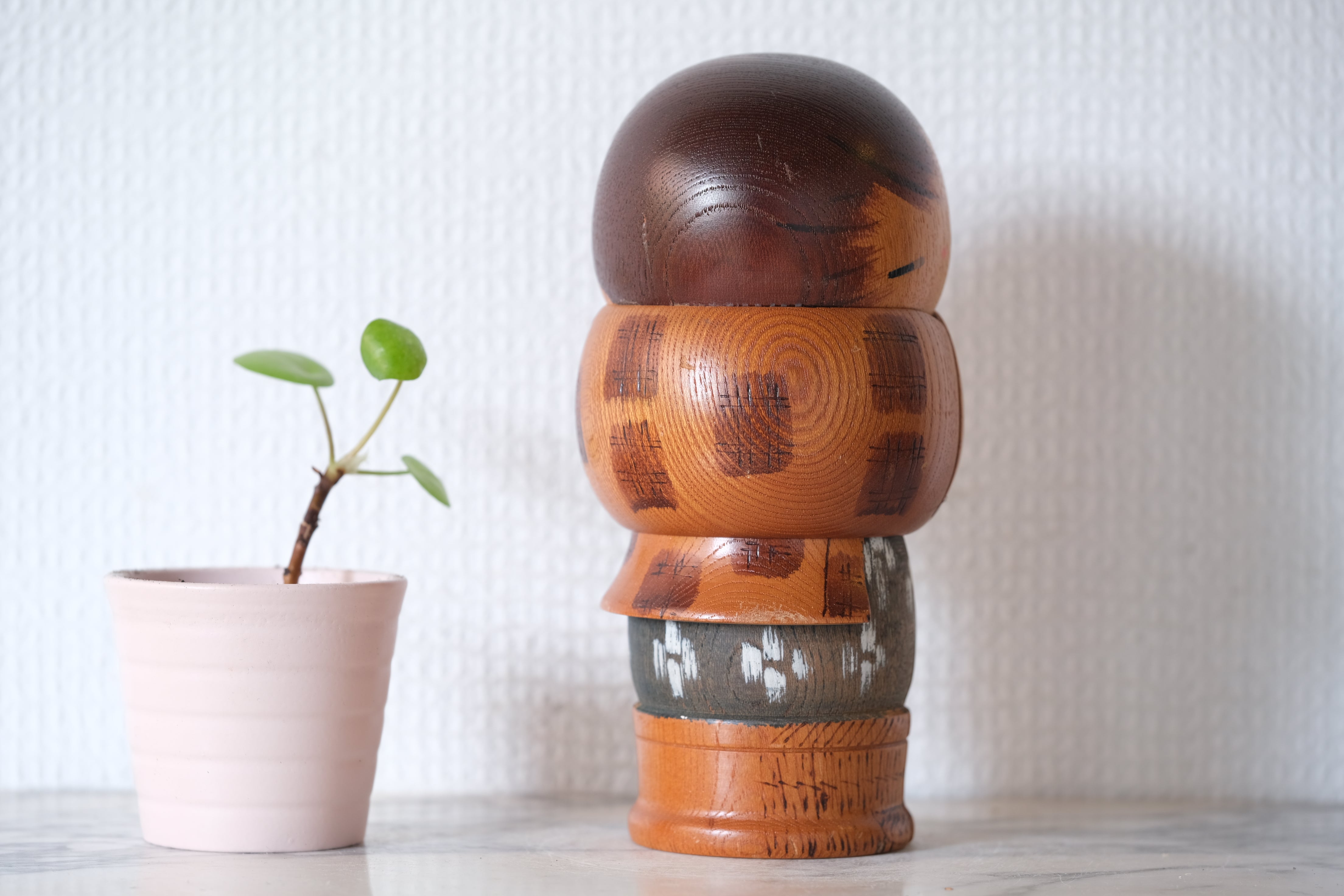 Rare Vintage Sosaku Kokeshi by Aoki Ryoka | 17 cm