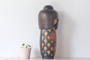 Large Gumma Kokeshi with Flowers | 29 cm