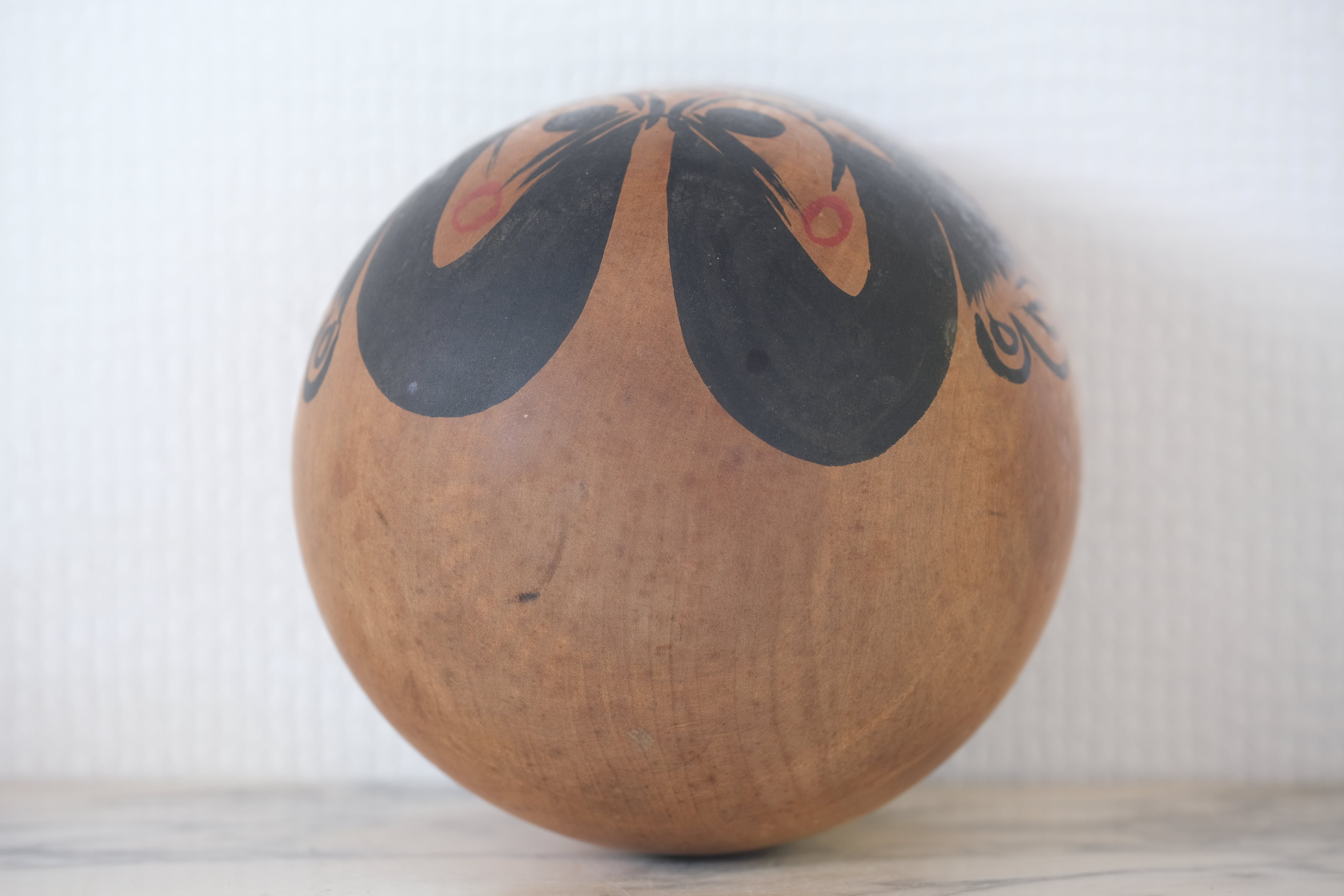 Rare and Large Vintage Daruma | Monochrome | 15,5 cm