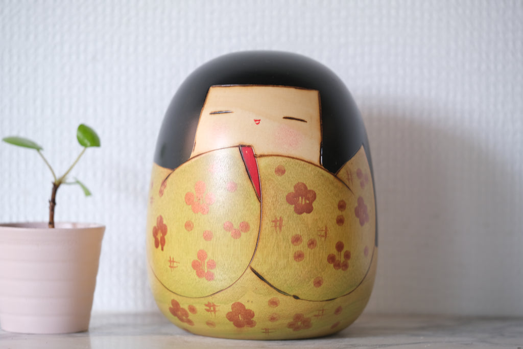 Vintage Sosaku Kokeshi by Uchida Shinichiro| 14,5 cm
