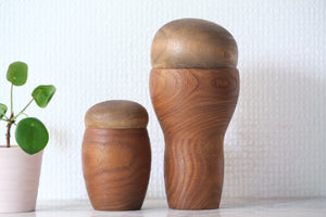Pair of Vintage Creative Kokeshi by Watanabe Masao (1917-2007) | 'Mother and Child' | 10 cm and 17 cm