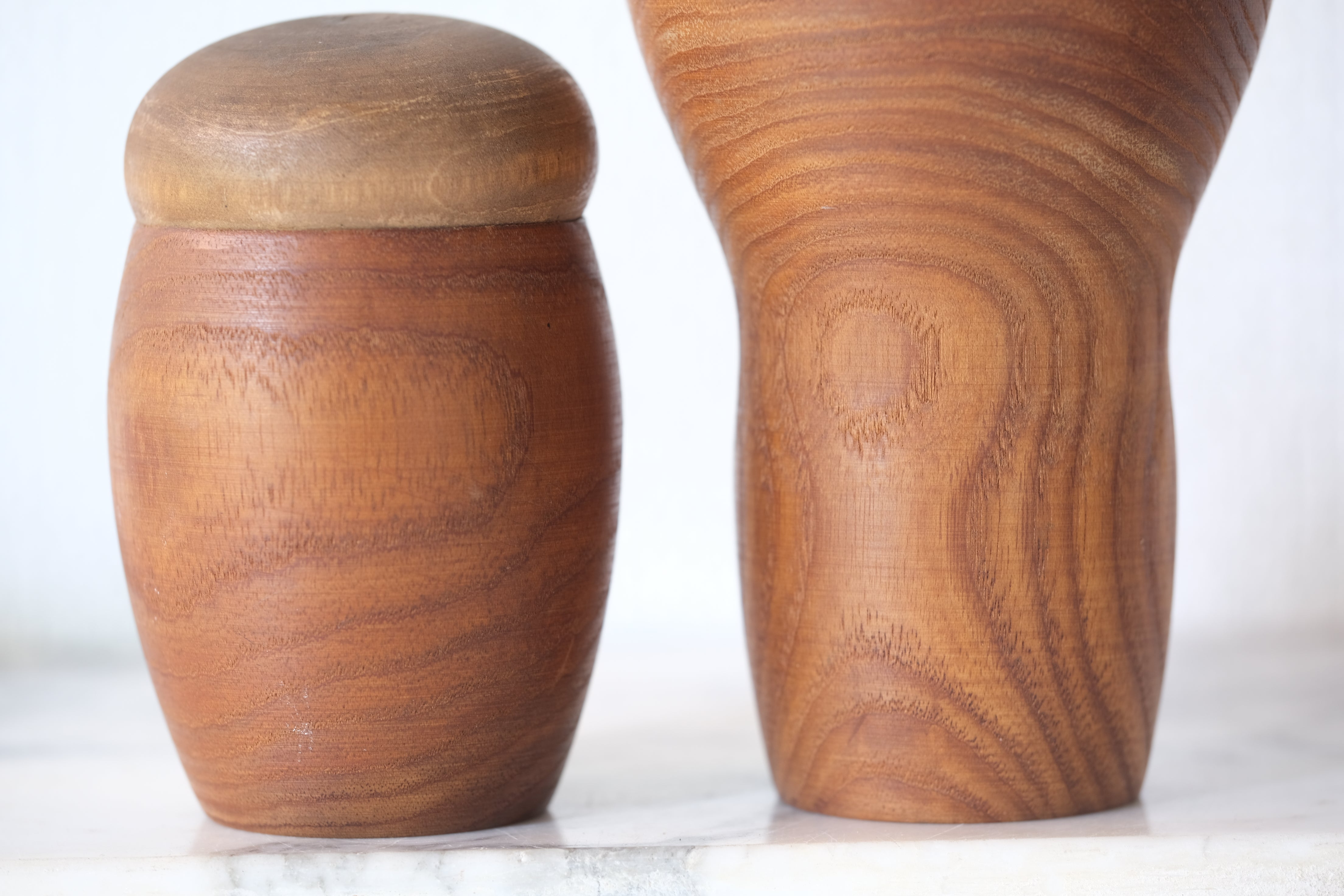 Pair of Vintage Creative Kokeshi by Watanabe Masao (1917-2007) | 'Mother and Child' | 10 cm and 17 cm