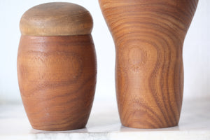 Pair of Vintage Creative Kokeshi by Watanabe Masao (1917-2007) | 'Mother and Child' | 10 cm and 17 cm