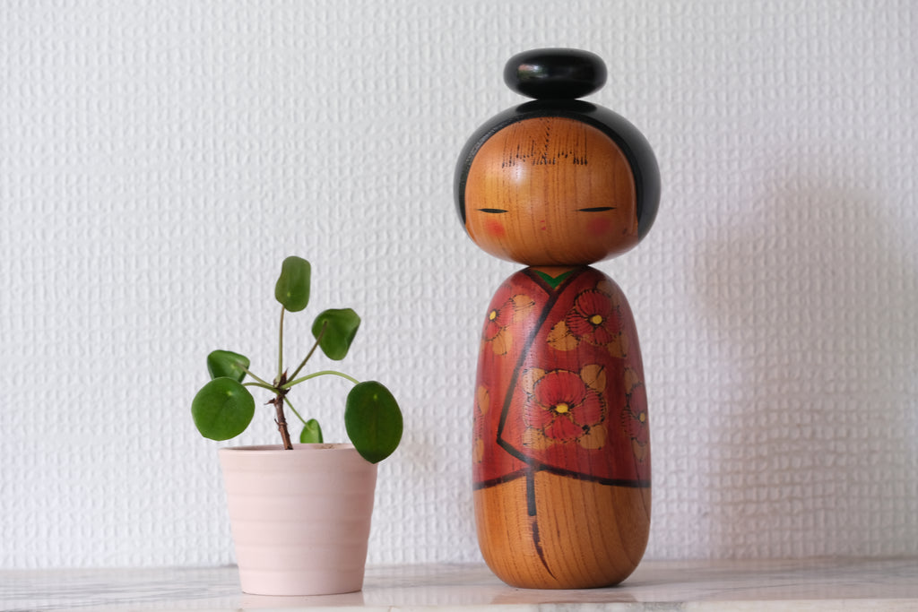 Exclusive Vintage Creative Kokeshi by Chiyomatsu Kano 狩野千代松 (1935-) | 22 cm