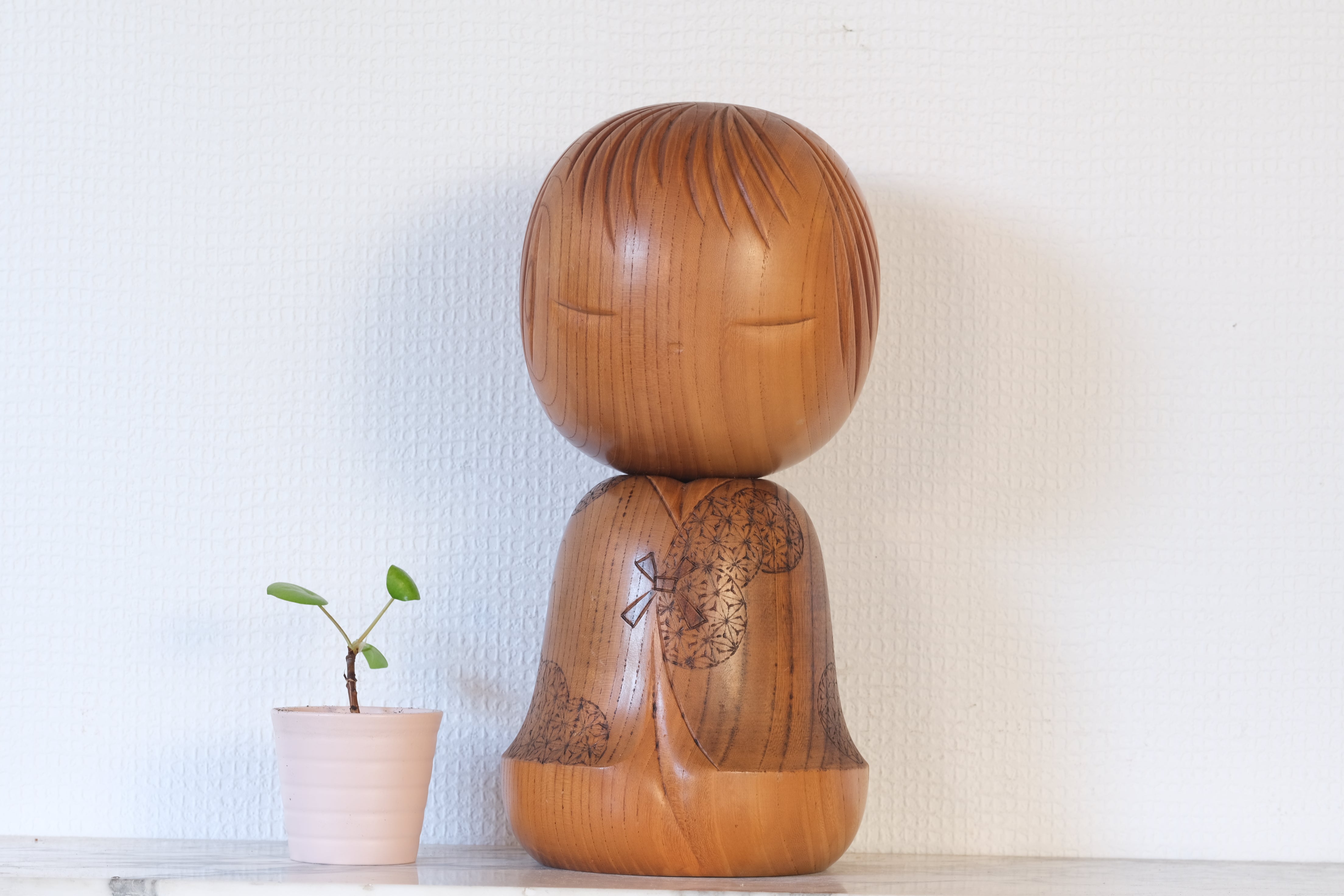 Rare Vintage Creative Kokeshi by Tsujita Ryozo 辻田亮三 (1923-) | 29 cm