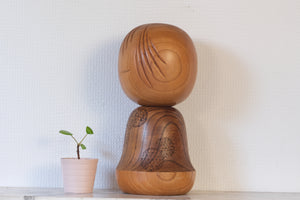 Rare Vintage Creative Kokeshi by Tsujita Ryozo 辻田亮三 (1923-) | 29 cm