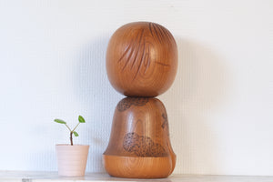Rare Vintage Creative Kokeshi by Tsujita Ryozo 辻田亮三 (1923-) | 29 cm