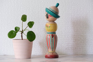 Rare Vintage Traditional Zao Kokeshi by Abe Shinya (1937 - ) | 17 cm