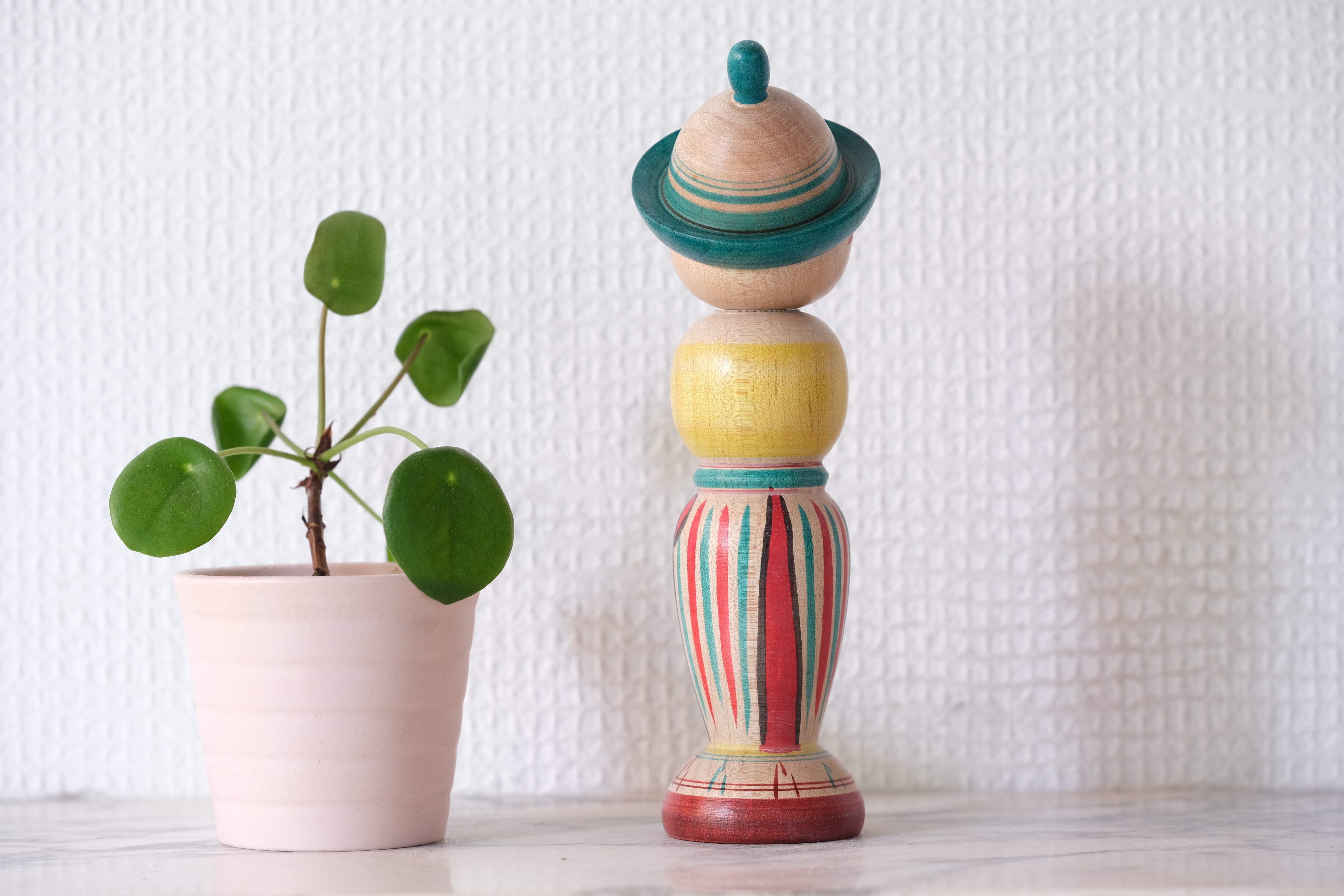 Rare Vintage Traditional Zao Kokeshi by Abe Shinya (1937 - ) | 17 cm