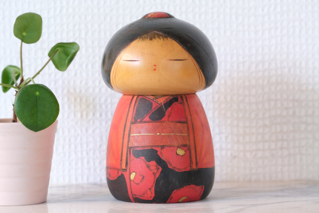 Rare Vintage Creative Kokeshi by Toa Sekiguchi (1942-) | 13,5 cm