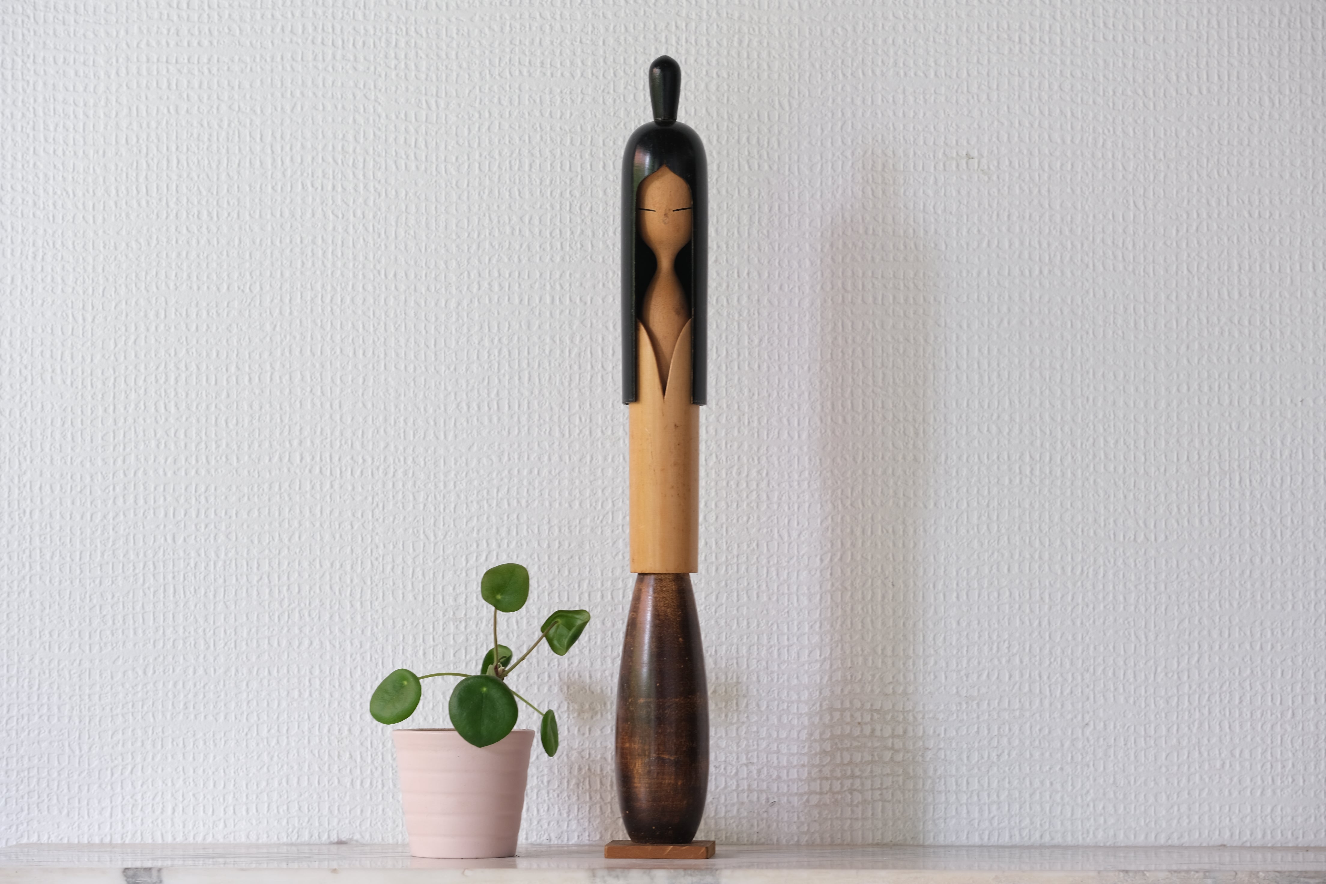 Rare Vintage Kokeshi by the famous Shozan Shido (1932-1995) | 38 cm