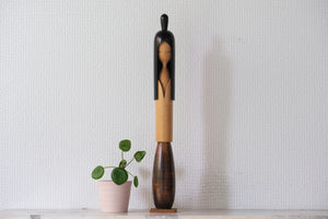 Rare Vintage Kokeshi by the famous Shozan Shido (1932-1995) | 38 cm