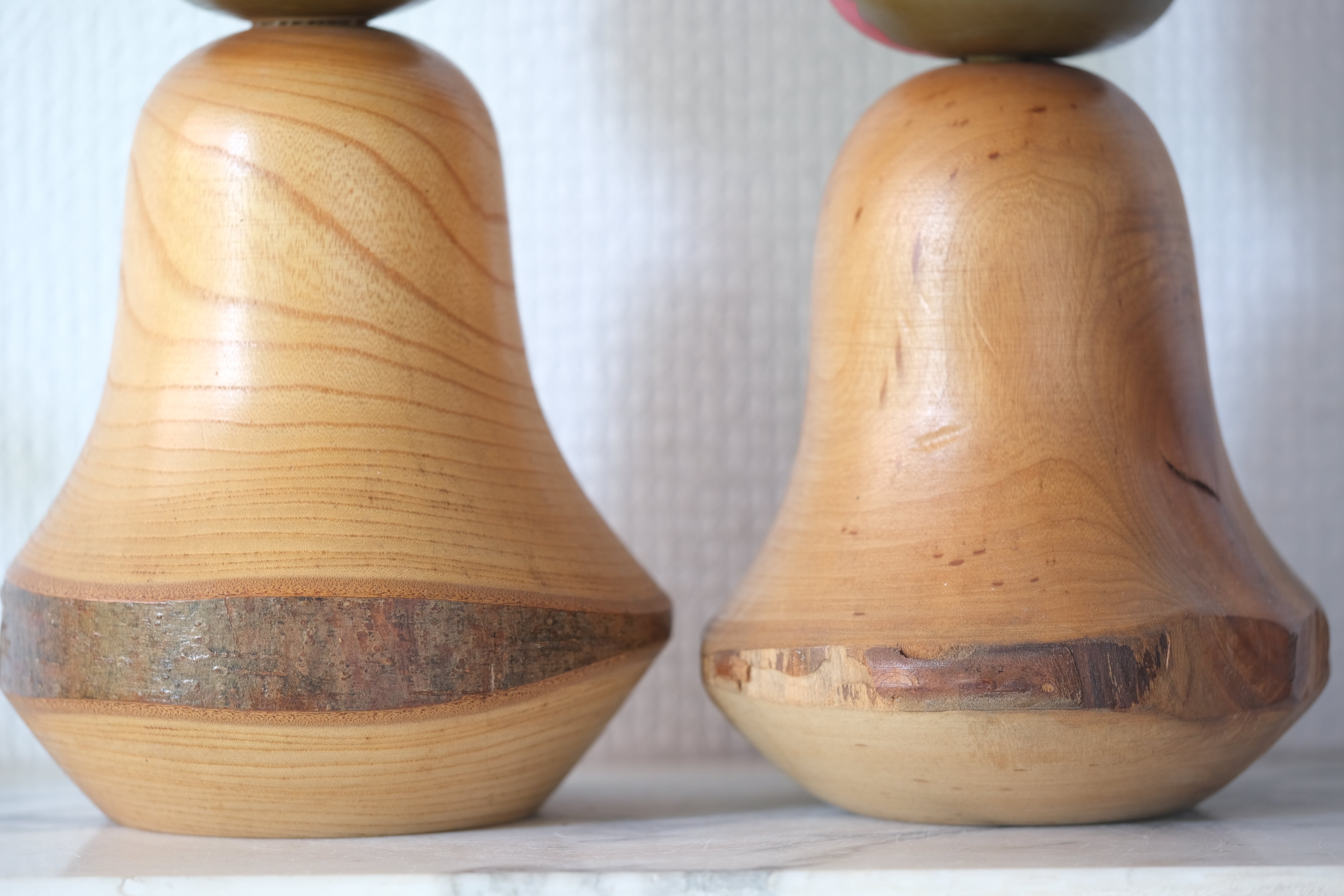 Rare Pair of Vintage Demon Kokeshi | 24,5 cm and 26 cm