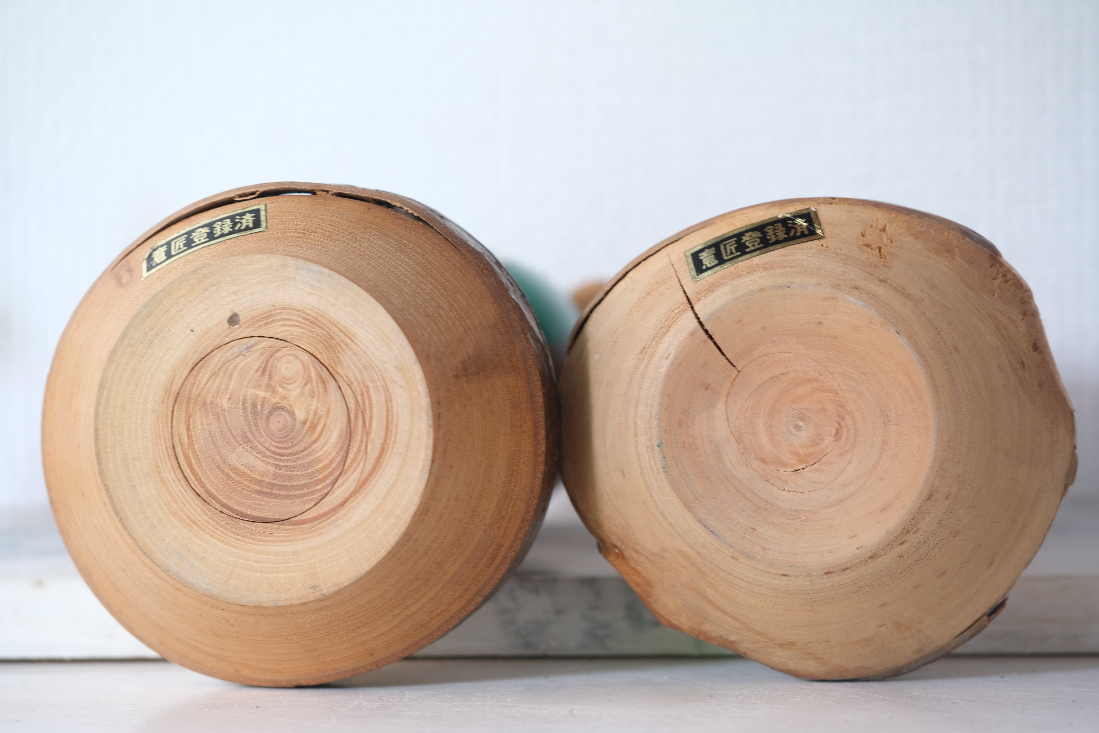 Rare Pair of Vintage Demon Kokeshi | 24,5 cm and 26 cm