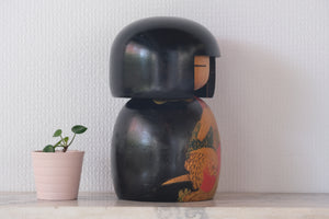 Large Gumma Kokeshi with Birds | 22 cm