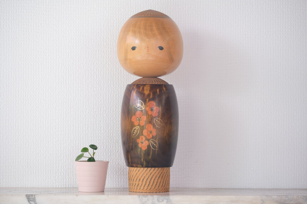 Large Vintage Creative Kokeshi by Tamura Noboru | 34,5 cm