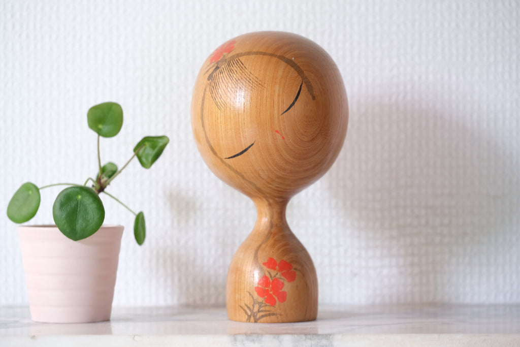 Exclusive Vintage Sosaku Kokeshi by Hideo Ishihara (1925-1999) | 17,5 cm