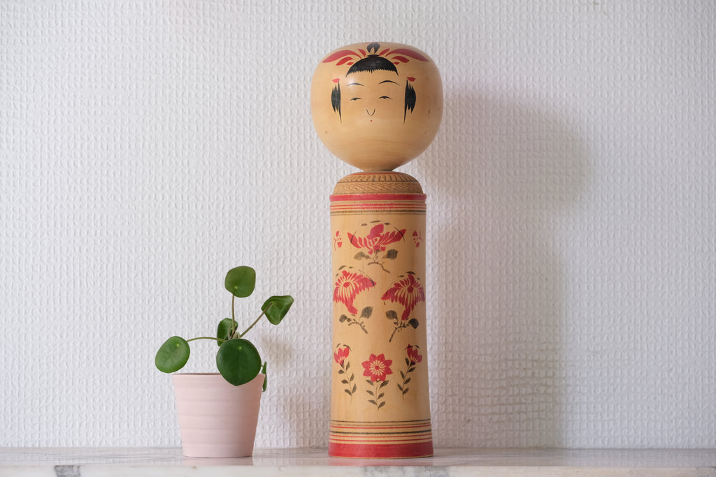Vintage Traditional Narugo Kokeshi by Isamu Igarashi 五十嵐 勇 (1936-) | 29,5 cm
