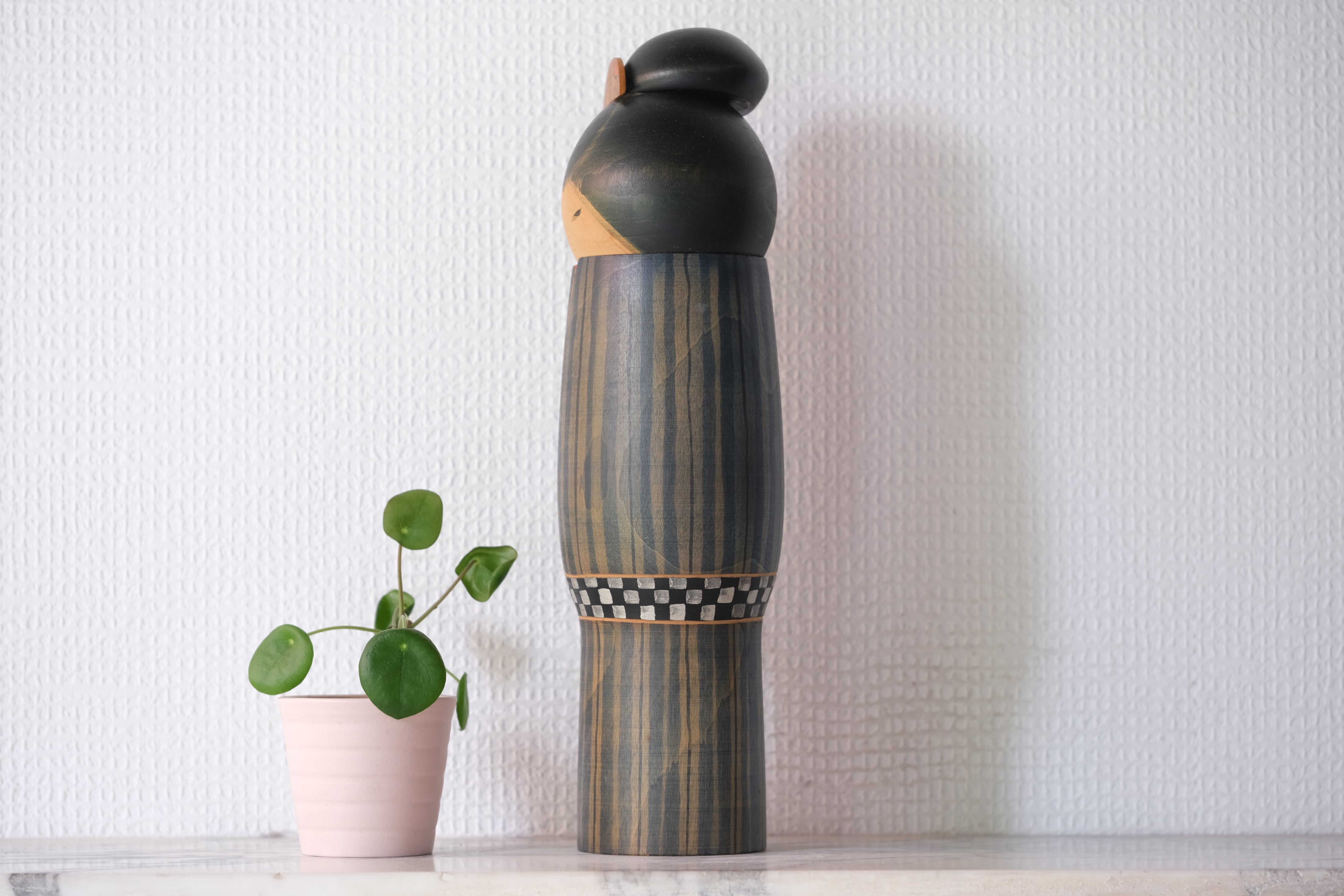 Exclusive Vintage Creative Kokeshi by Sansaku Sekiguchi (1925-2018) | Titled: Tsuya 艶 - Gloss | 31 cm