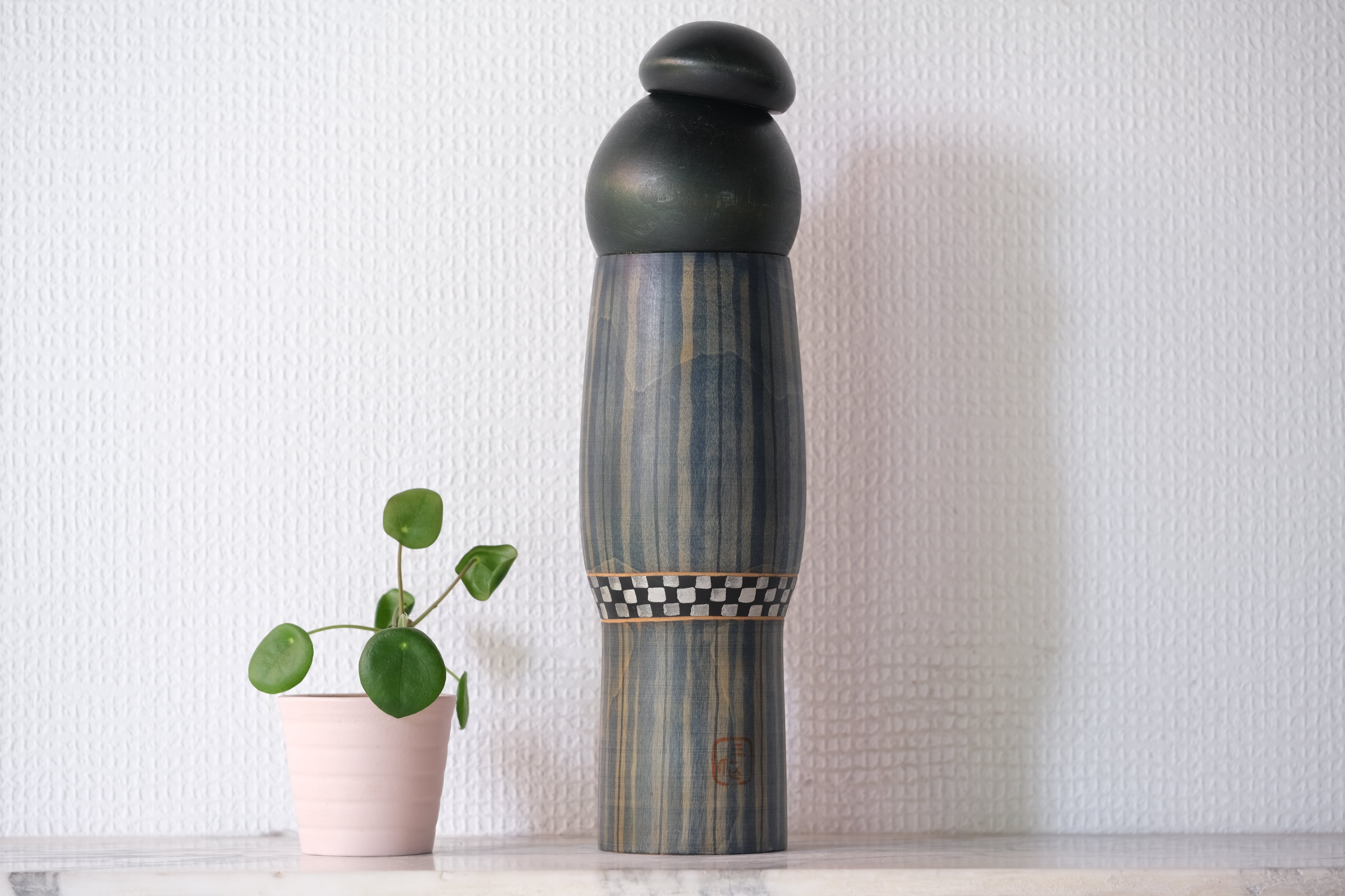 Exclusive Vintage Creative Kokeshi by Sansaku Sekiguchi (1925-2018) | Titled: Tsuya 艶 - Gloss | 31 cm