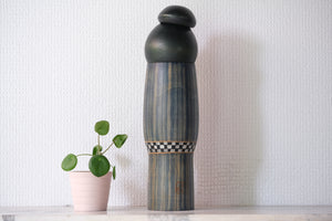 Exclusive Vintage Creative Kokeshi by Sansaku Sekiguchi (1925-2018) | Titled: Tsuya 艶 - Gloss | 31 cm