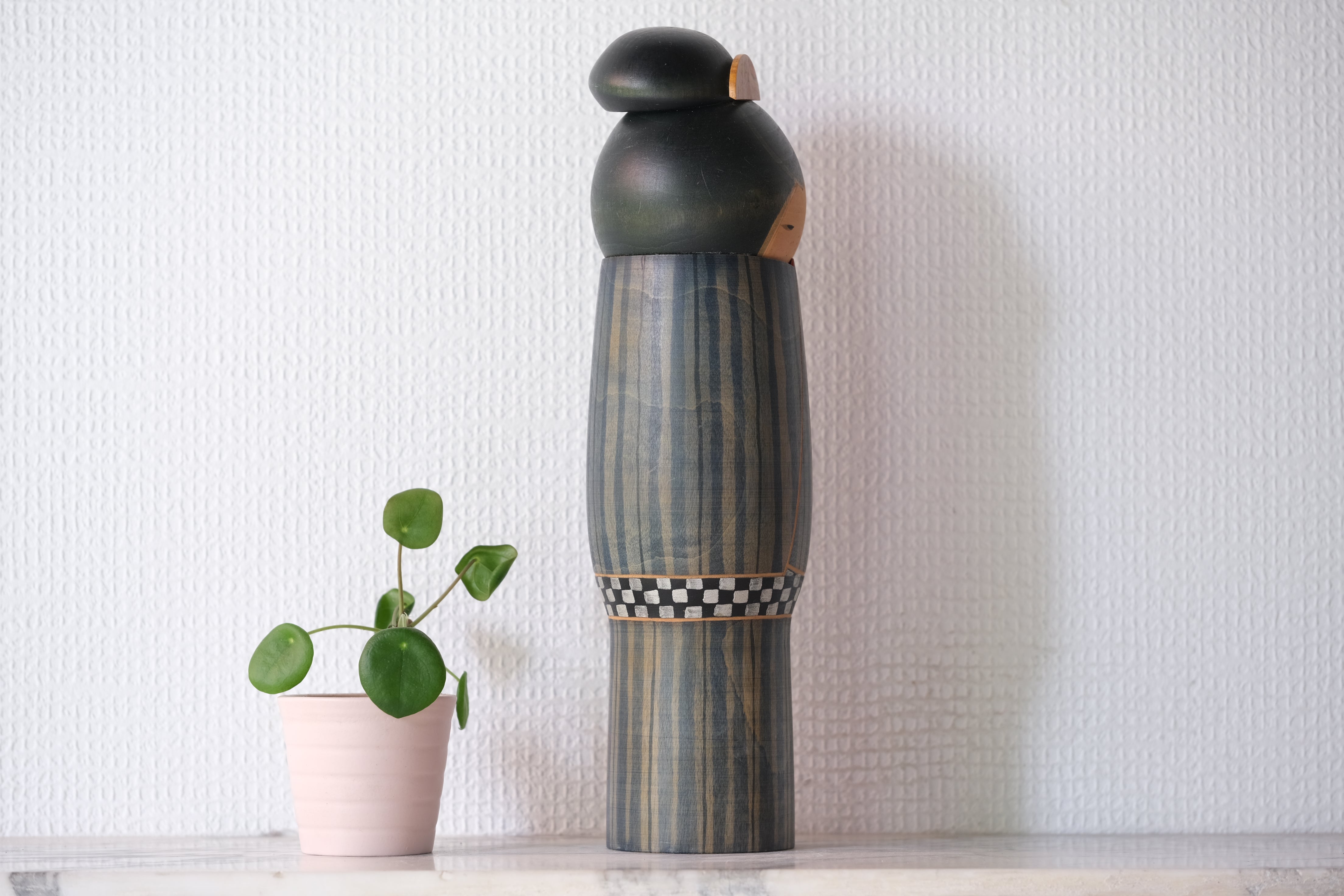 Exclusive Vintage Creative Kokeshi by Sansaku Sekiguchi (1925-2018) | Titled: Tsuya 艶 - Gloss | 31 cm