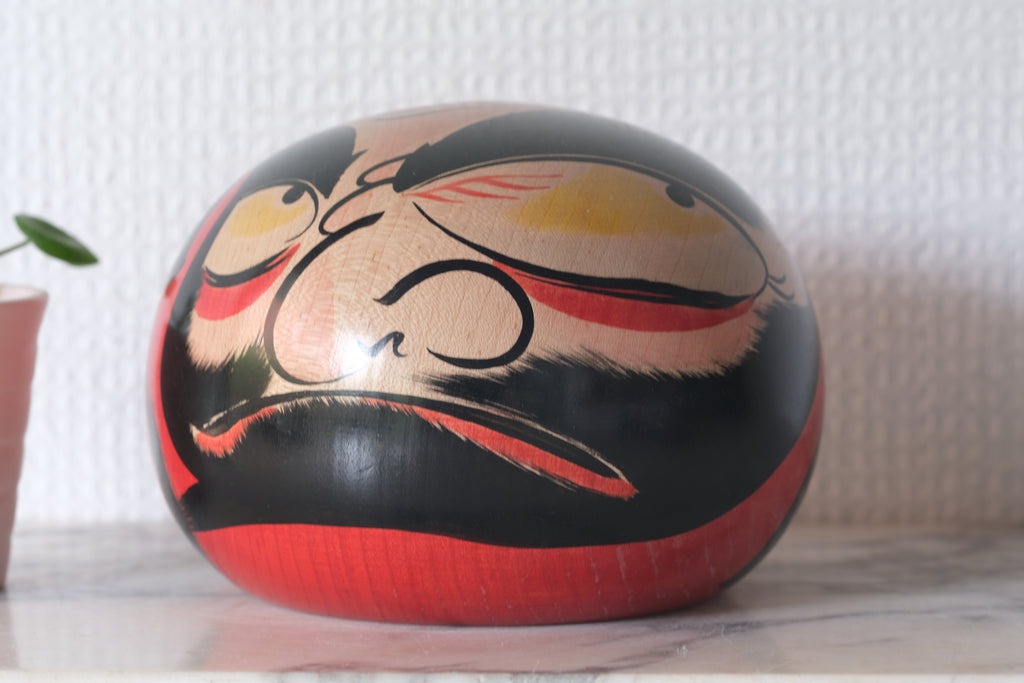 Large Vintage Daruma by Yoshiki Sato (1949-2007) | 8,5 cm