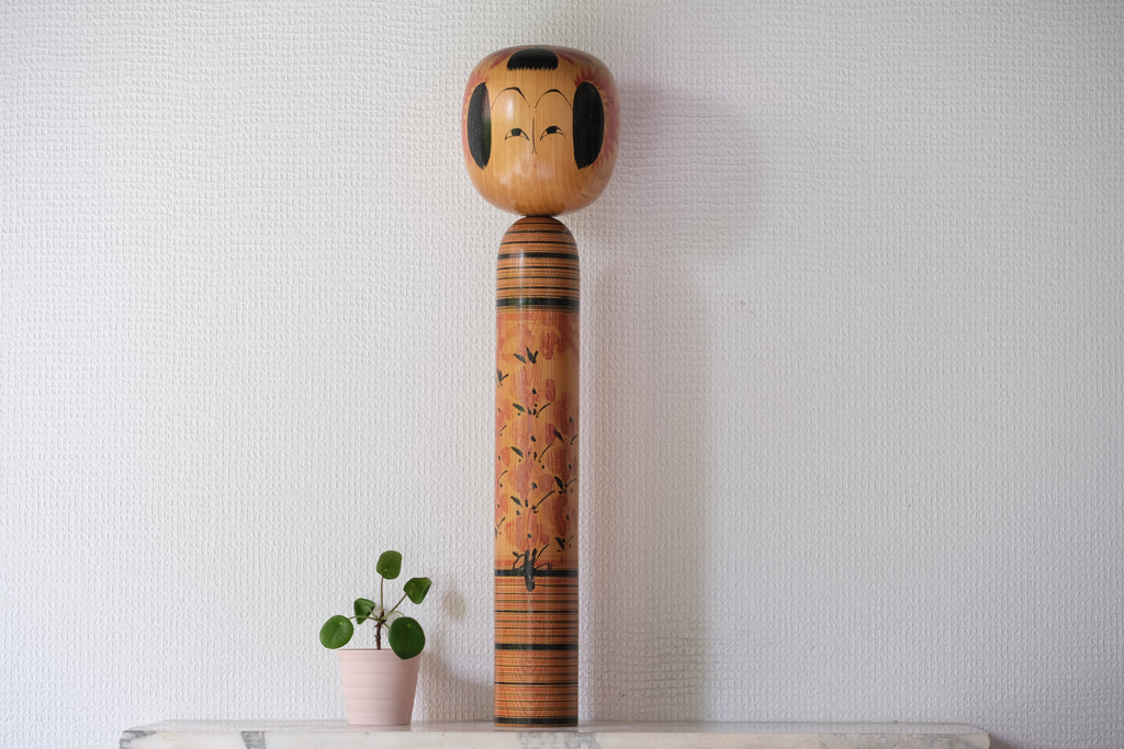 Large Rare Vintage Yamagata Kokeshi by Shozan Shido (1932 - 1995) | 54 cm