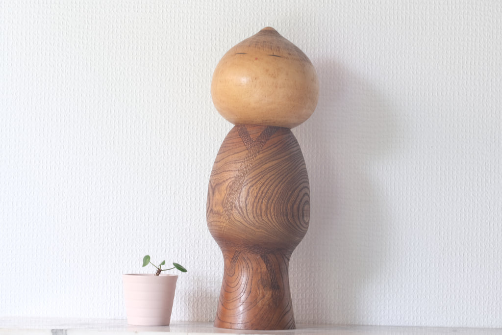 Famous Vintage Mushin Kokeshi By Watanabe Masao (1917-2007) | 35 cm