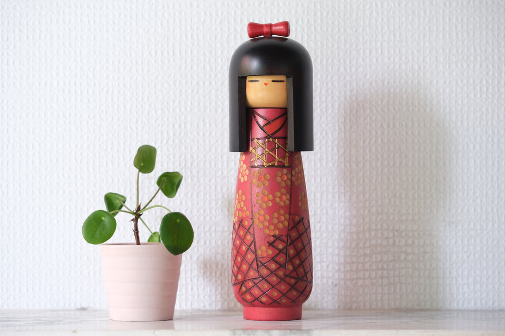 Vintage Gumma Kokeshi By Kazuo Takamizawa 高見沢一夫 (1927-) | 23 cm