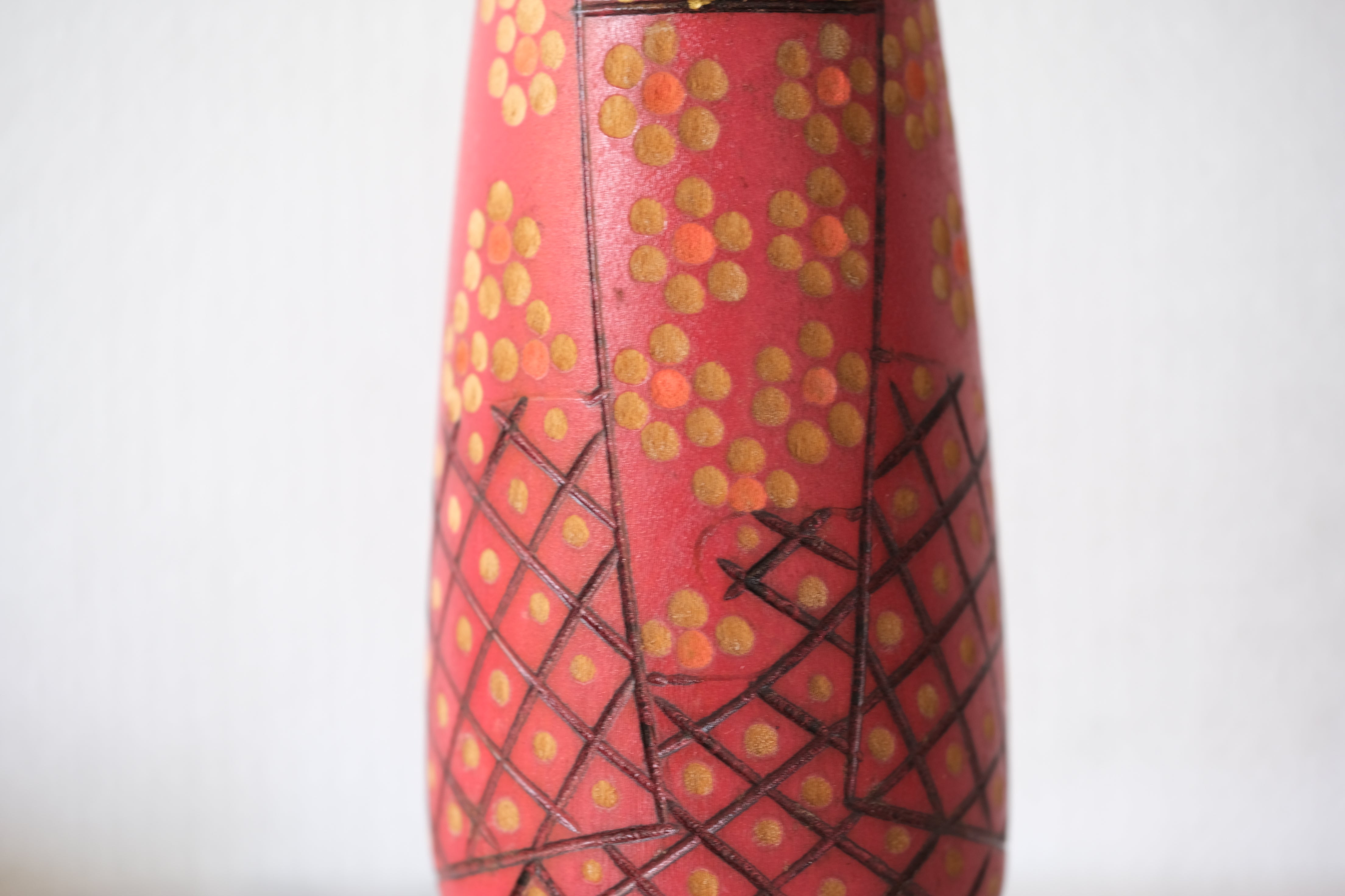 Vintage Gumma Kokeshi By Kazuo Takamizawa 高見沢一夫 (1927-) | 23 cm