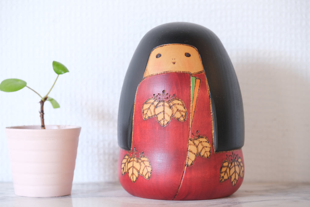 Vintage Kokeshi by Sansaku Sekiguchi (1925-2018) | 15 cm