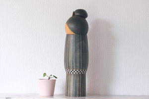 Exclusive Vintage Creative Kokeshi by Sansaku Sekiguchi (1925-2018) | Titled: Tsuya 艶 - Gloss | 31 cm