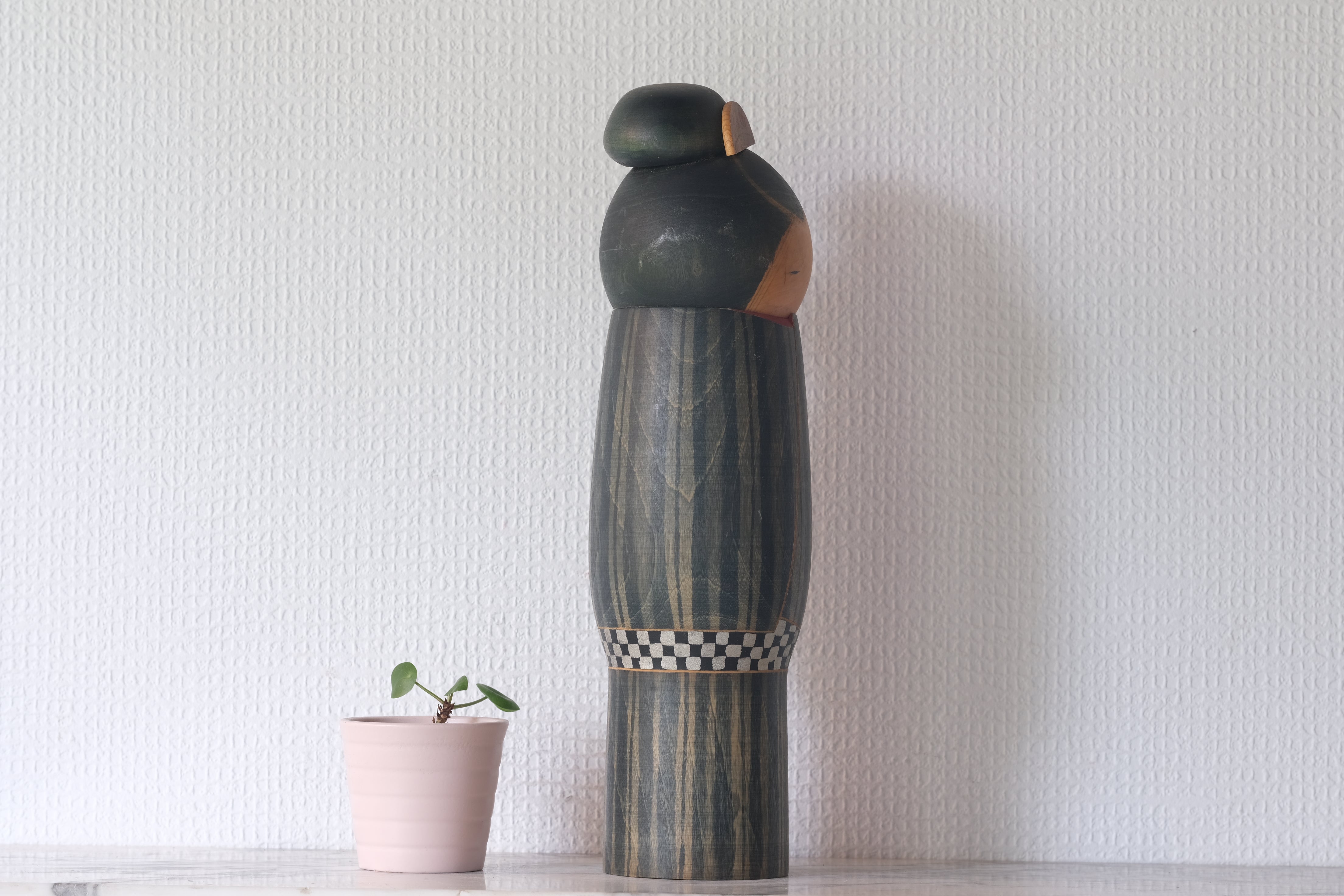 Exclusive Vintage Creative Kokeshi by Sansaku Sekiguchi (1925-2018) | Titled: Tsuya 艶 - Gloss | 31 cm