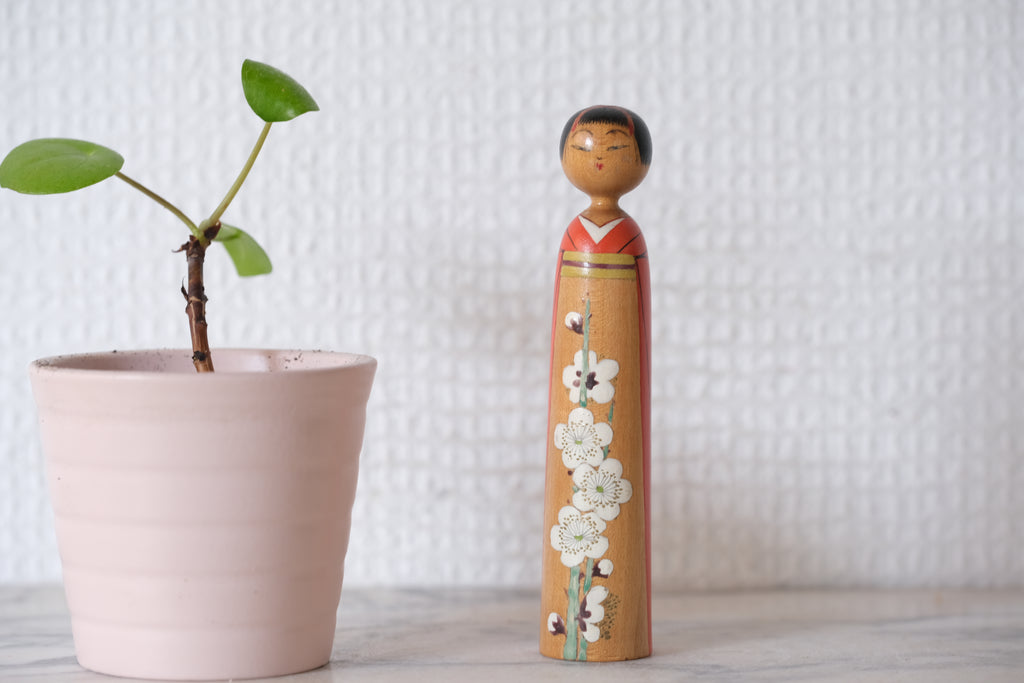 Exclusive Vintage Kijiyama Kokeshi by Takani Yohachi (1907-1994) | Dated: 1971 | 11 cm