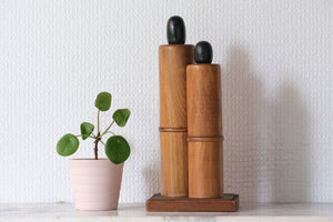 Rare Set of Sosaku Kokeshi by Shozan Shido (1932-1995) | 23 cm