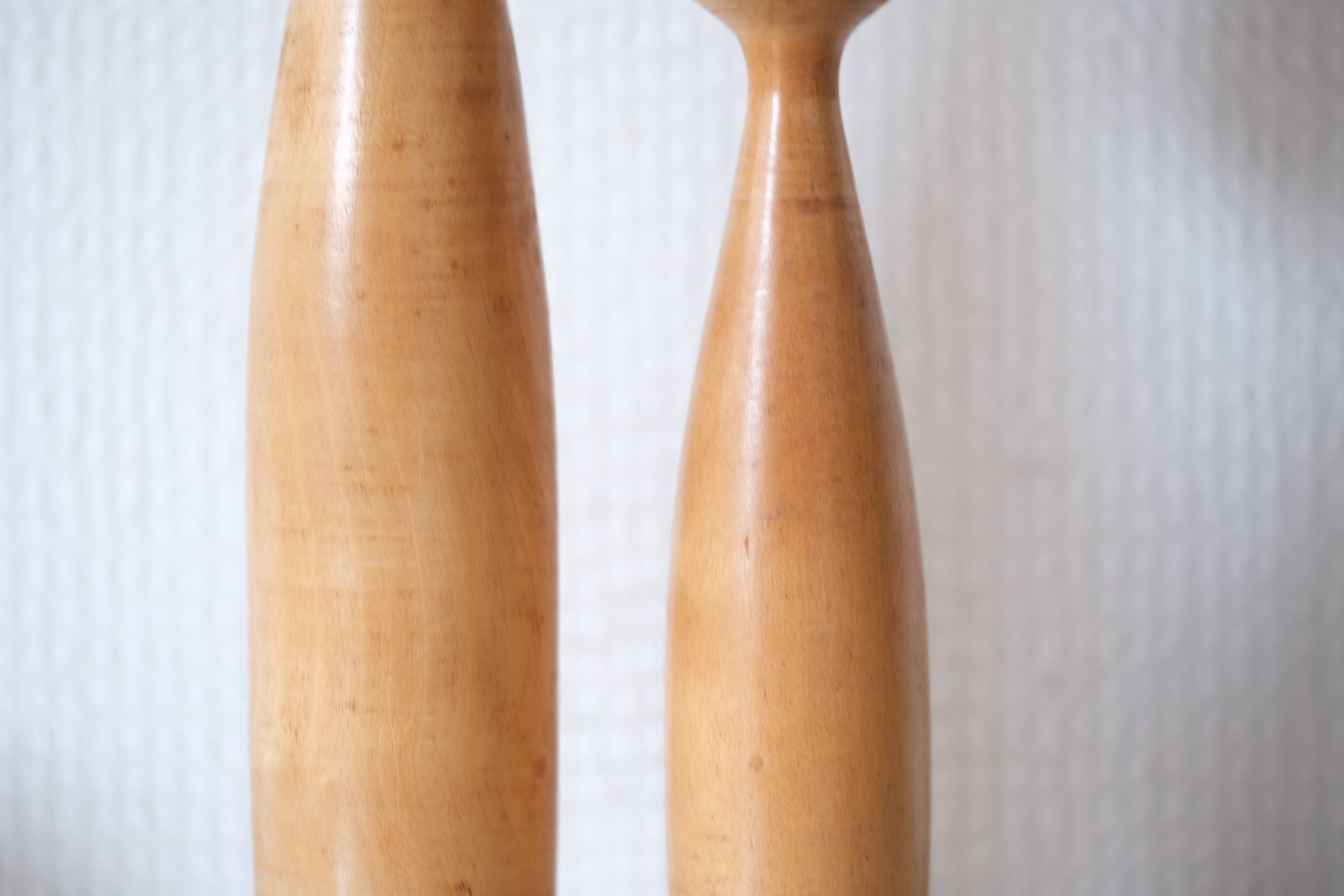 Rare Pair of Vintage Creative Kokeshi by Hideo Ishihara (1925-1999) | Mother and Child | 19,5 cm and 27,5 cm