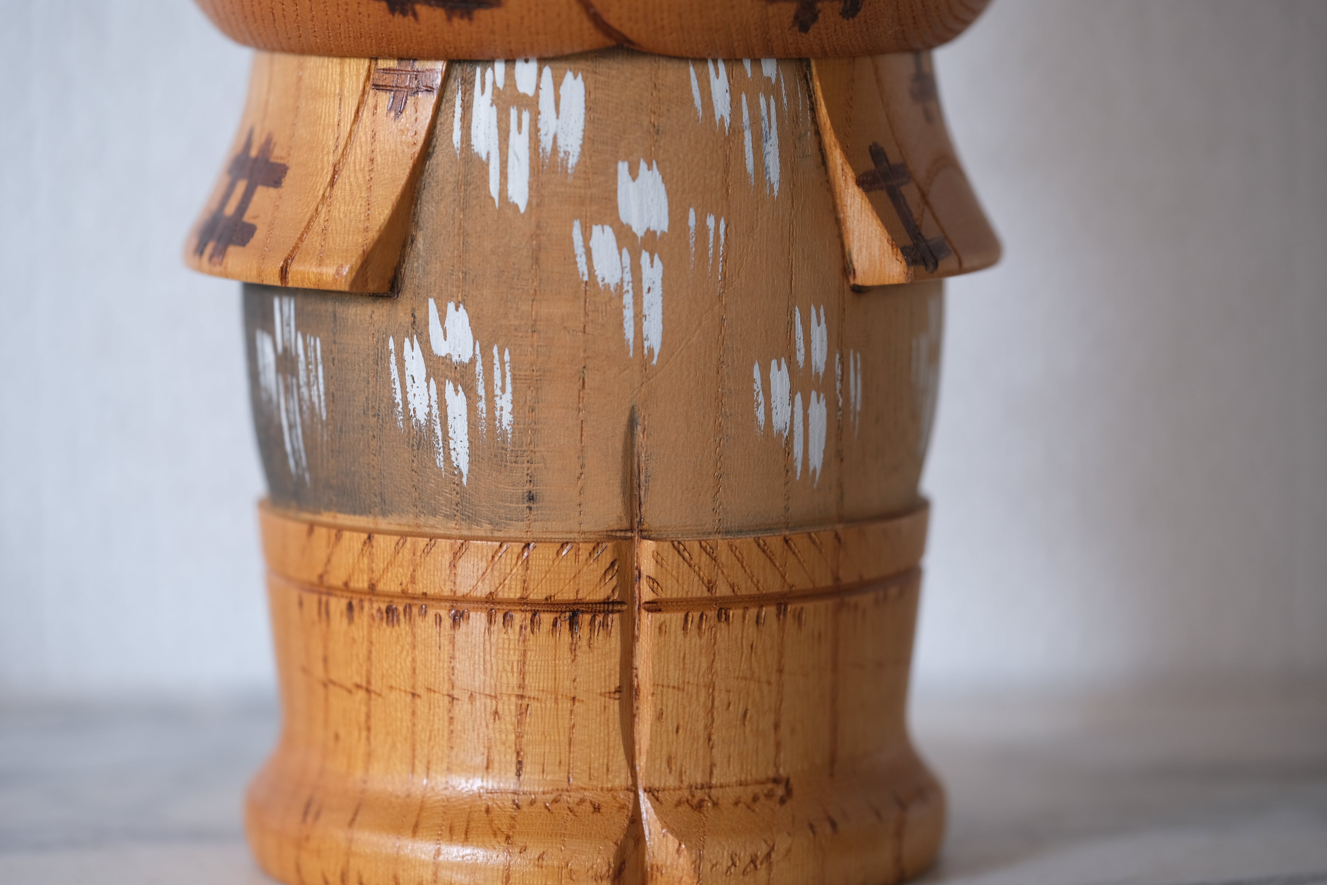 Rare Vintage Sosaku Kokeshi by Aoki Ryoka | 21,5 cm