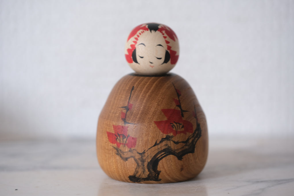 Ejiko Kokeshi from the Tougatta Strain by Yasuhiro Sato 佐藤康広 (1976-) | 8 cm