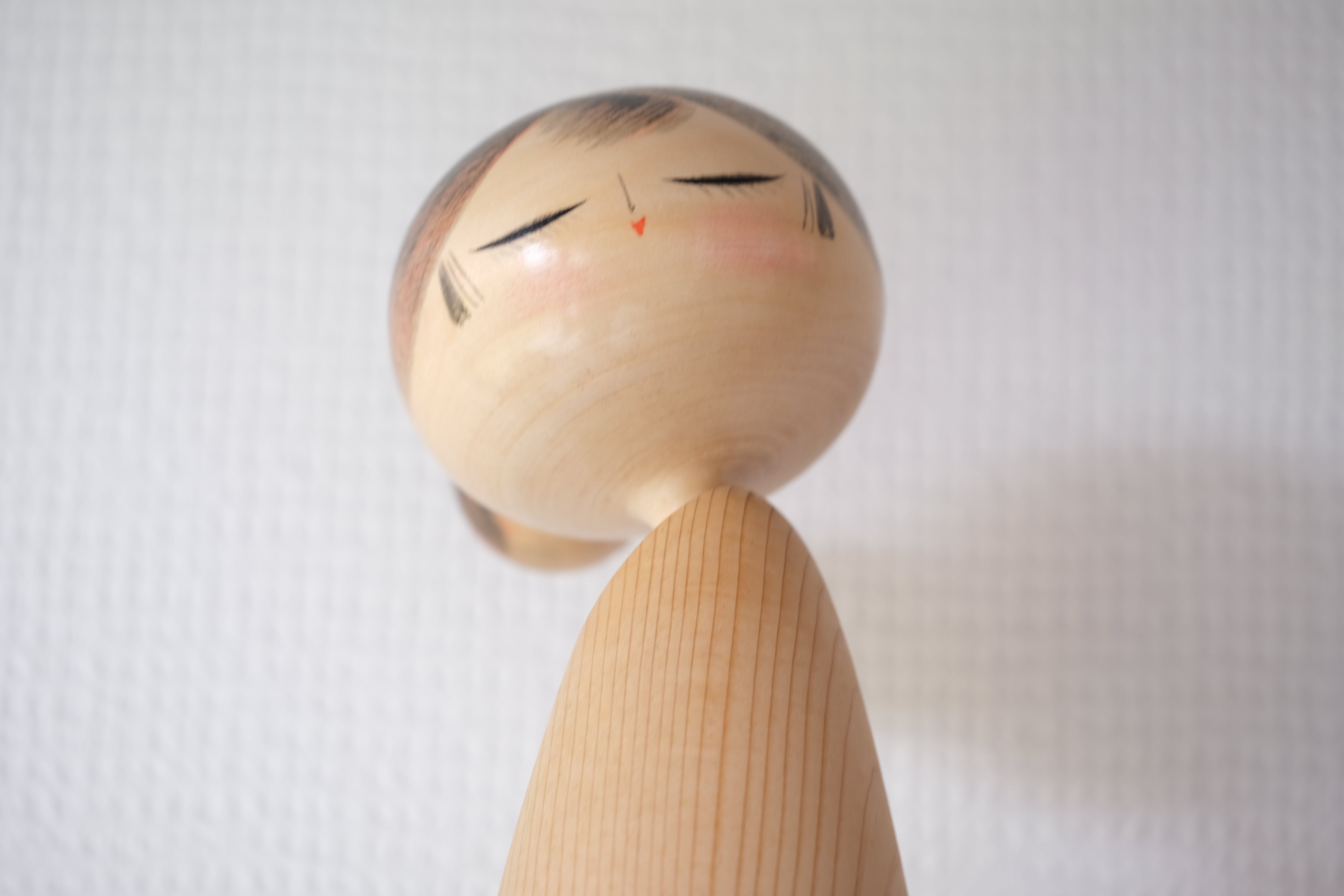 Exclusive Vintage Sosaku Kokeshi by Sato Suigai (1920-) | Titled: 春宵 - Shunshō - Spring Evening | With Original Box | 61 cm